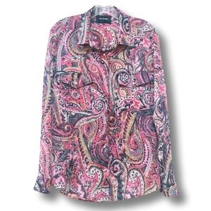 The Kooples Abstract Paisley Blouse